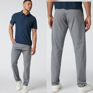 Vuori Aim Pant Stretch Chino Pants Mens Size 32x32 In Grey Performance Comfort